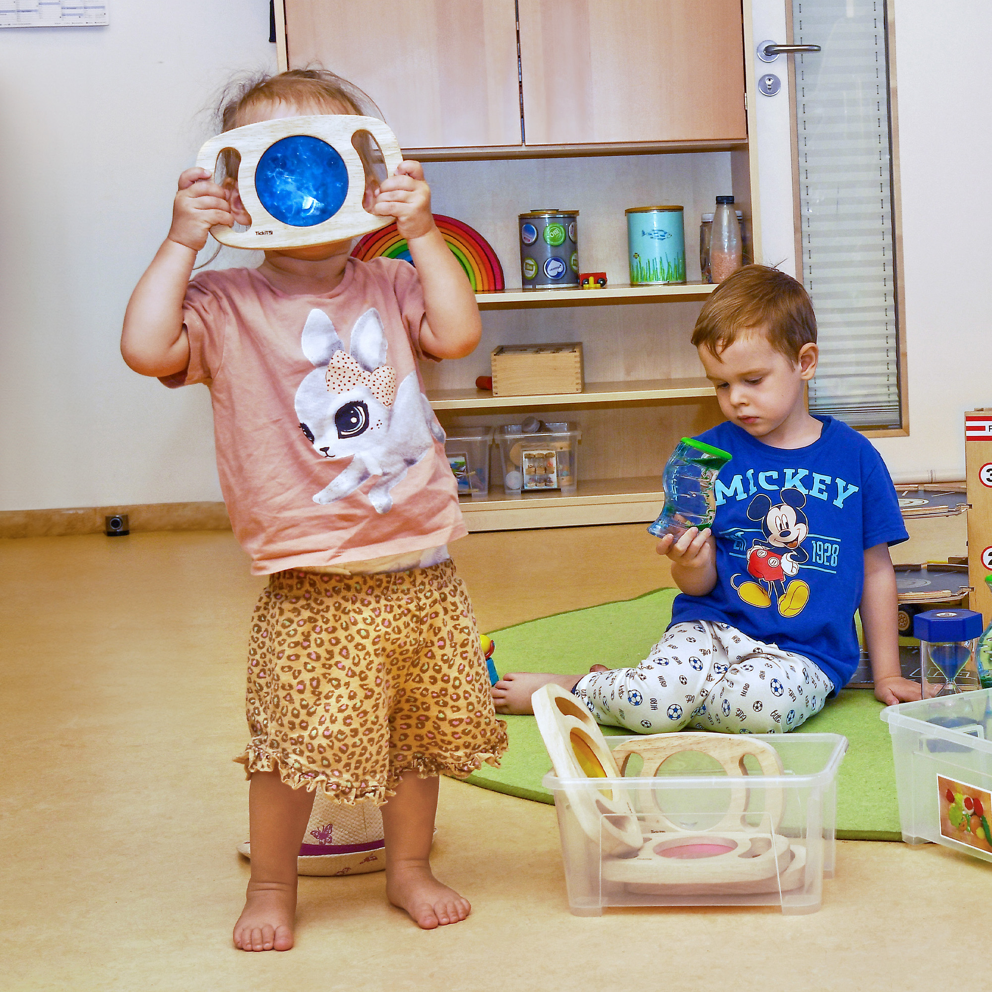 Die Kinder der SGA Sport-Kita spielen gemeinsam.